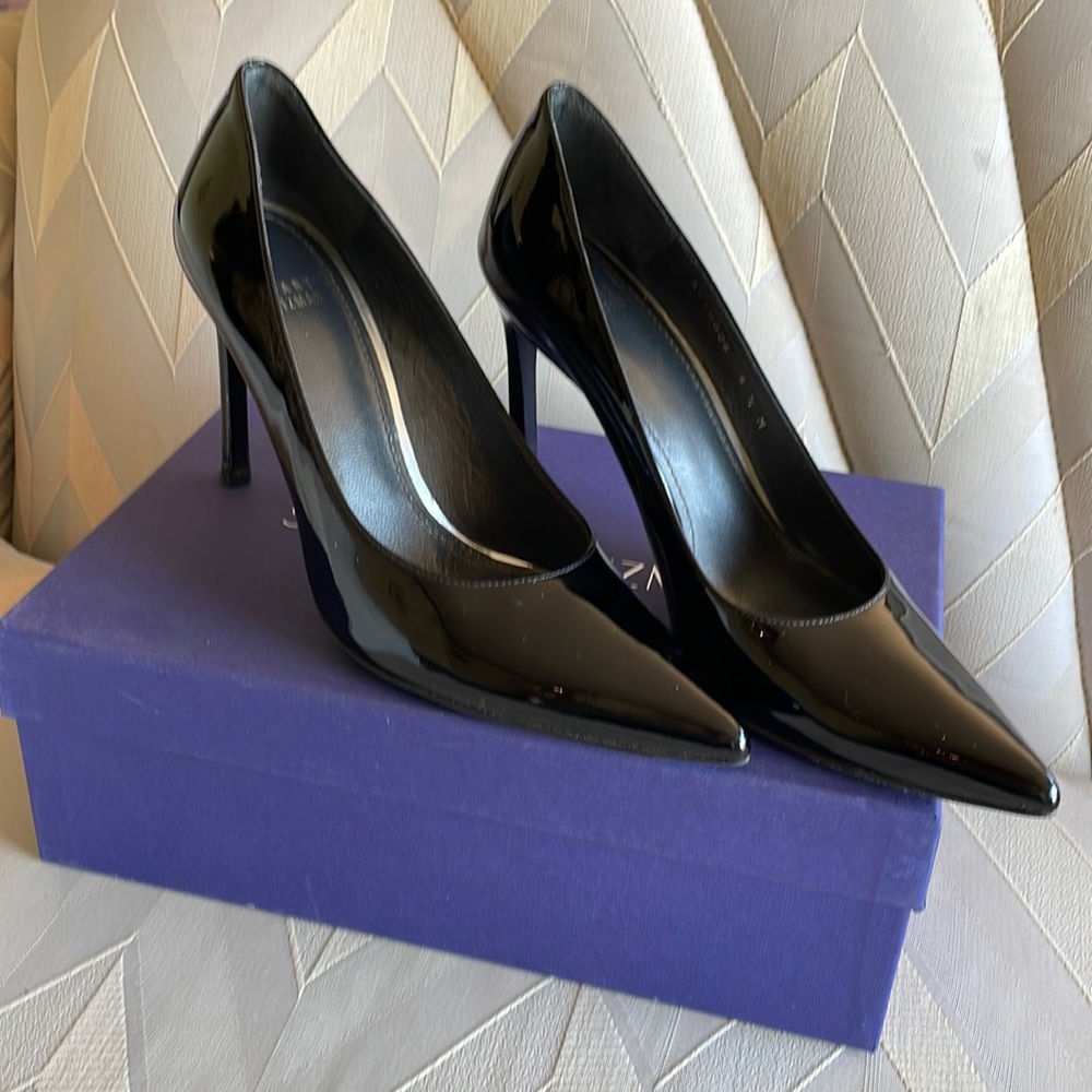 Stuart weitzman Black patent leather shoes